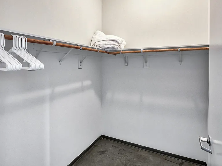 Walk-in closets in select apartment homes