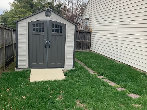 Backyard shed.