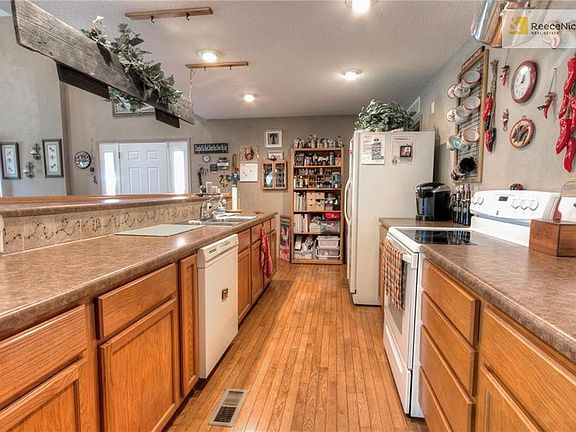 Open kitchen space with lots of cabinets