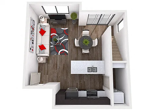 Floor plan Antigua Loft