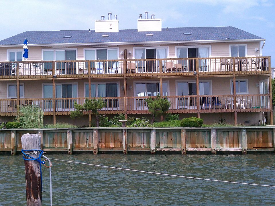 View of condos from bay