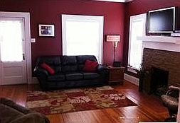 Living Area with Fireplace