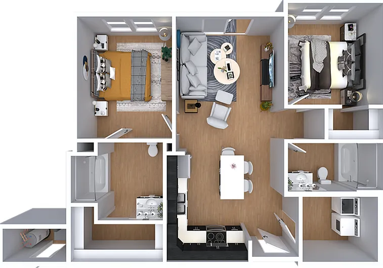 The Vera | 2bd, 2ba - 1,007 sqft. The Vera | 2bd, 2ba - 1,007 sqft.