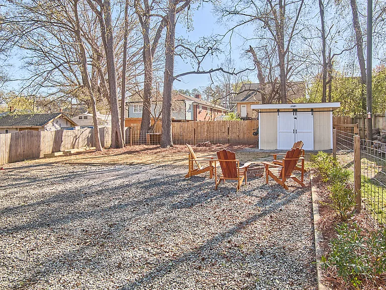 Large fully Fense back yard with separate dog run in back