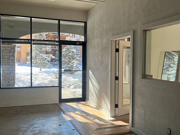 Front entry and door to front office