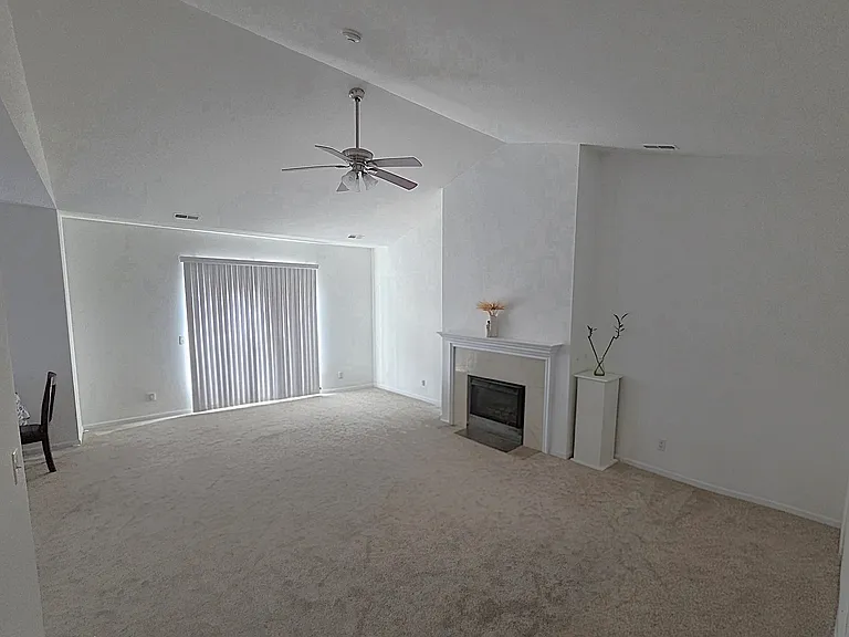 Living room with gas fireplace