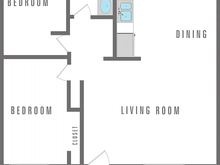 2 Bed 1 Bath 2 Bed 1 Bath