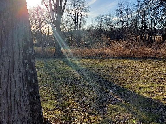 back yard extends to a creek by rear trees