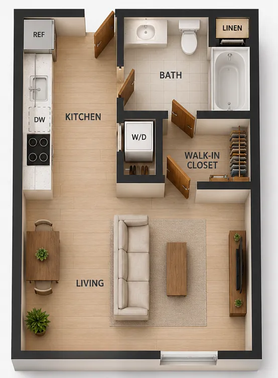 Floor plan Studio