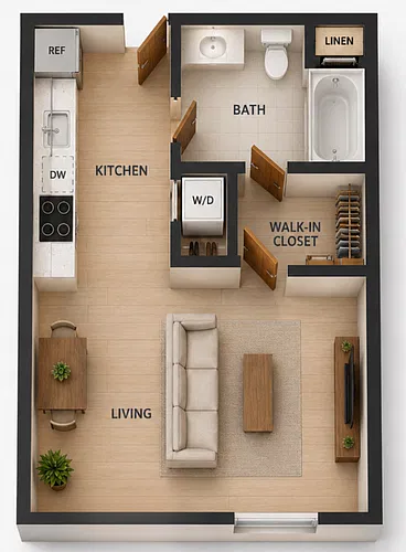 Floor plan Studio