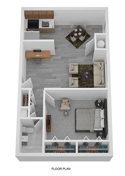 Floor plan 1 Bedroom Deluxe