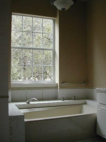 Huge garden tub in master bath
