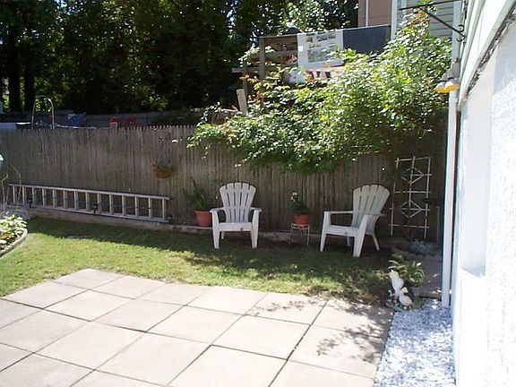 Back yard sitting area