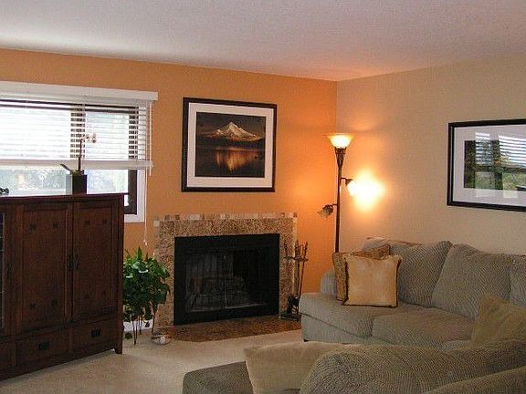 Cozy fireplace