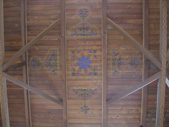 Ceiling in living room