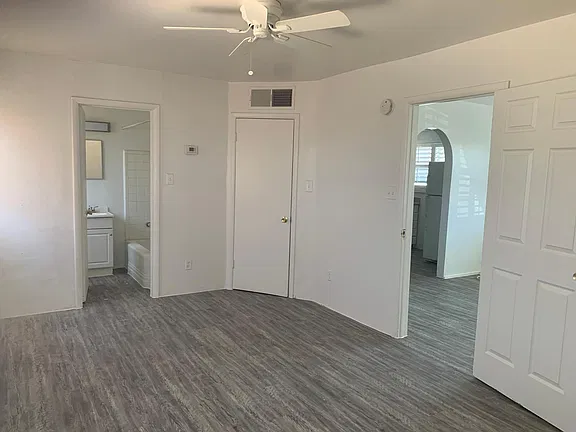 Unfurnished apartment interior — apartment 16 at Foothills Villas.