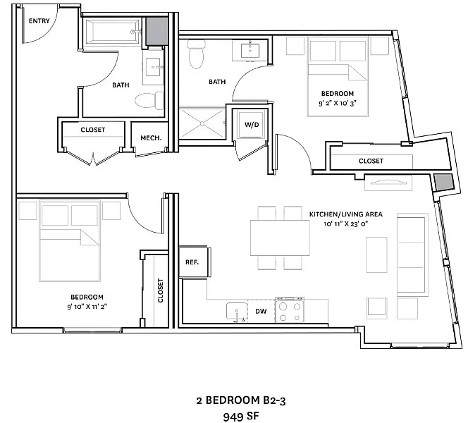 Floor plan B2-3
