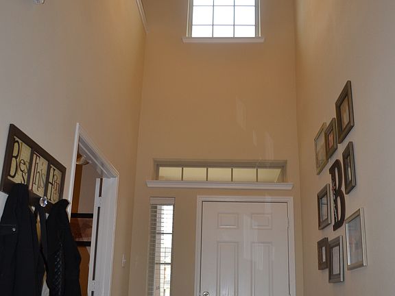 Vaulted ceilings at entry