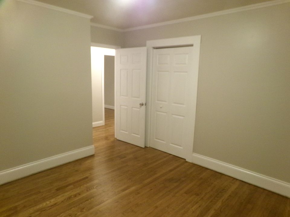Bedroom #1. 
Apartment features all new interior doors and doorknobs throughout the unit, in addition to newly-refinished hardwood floors, new blinds and fresh paint.