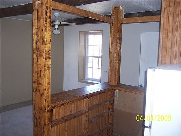 From kitchen to living room view
