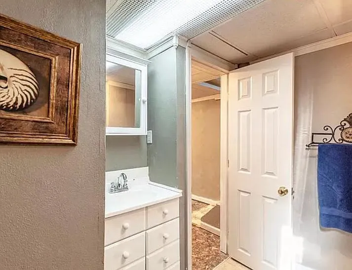 Basement bathroom