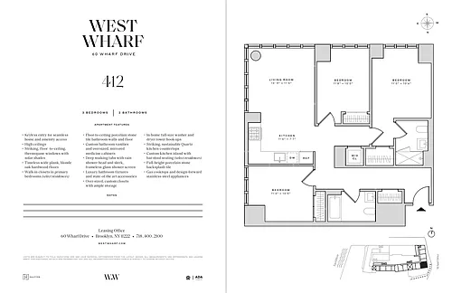 Floor plan 3 Bedroom / 2 Bathroom