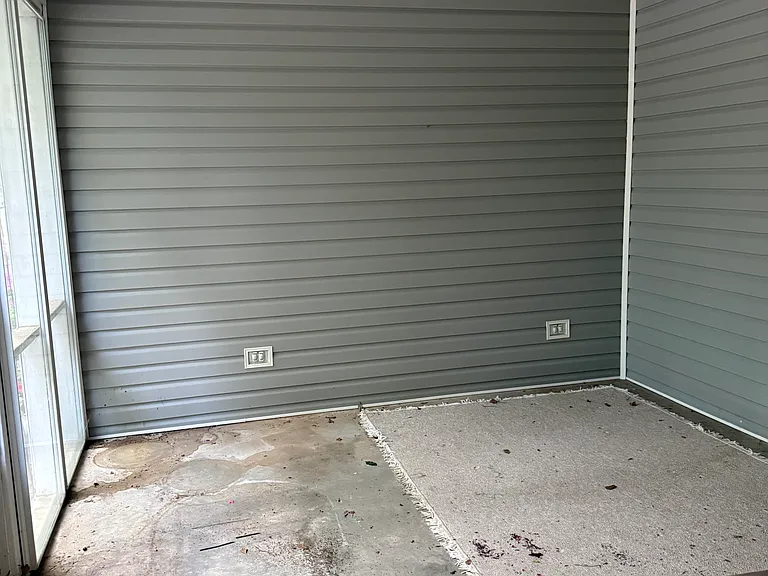 Glassed in back porch
