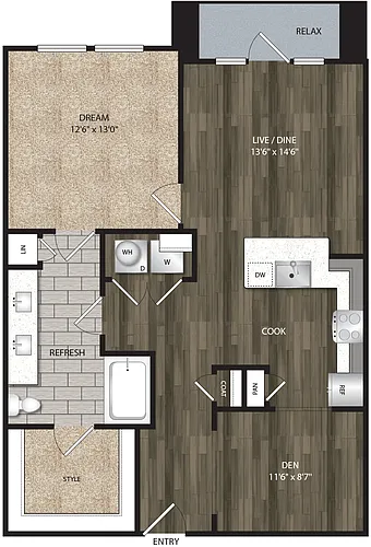 Floor plan A1E