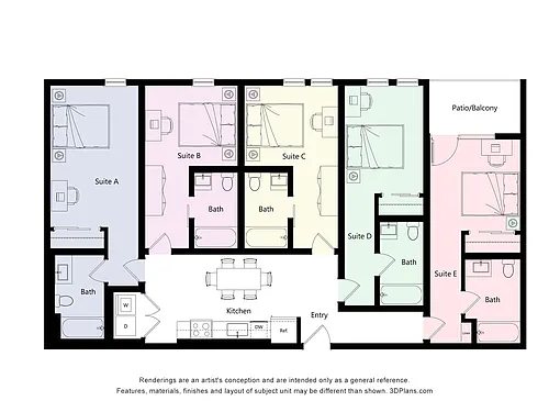 Floor plan 5A Co-Living
