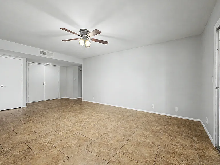 View of living area and entry