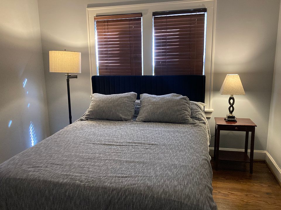 Main bedroom with black-out blinds