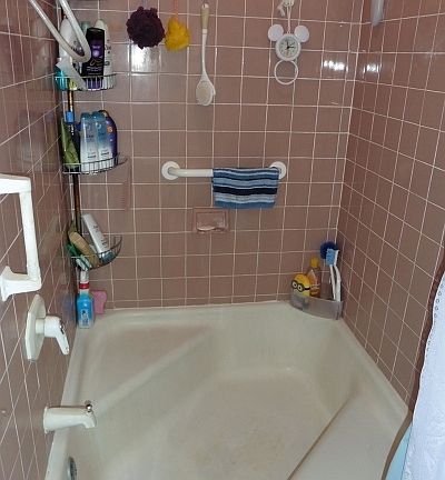 Large Shower and Tub
