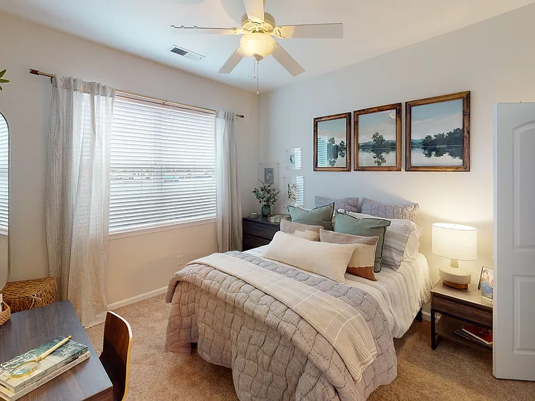 Cozy and Spacious Bedroom at Ralston Apartments in Downtown Indianapolis