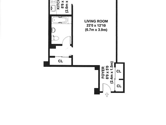 2nd image of 100 W 57th St #16A