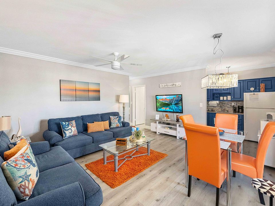 Inclusive living room with a queen size pullout couch.