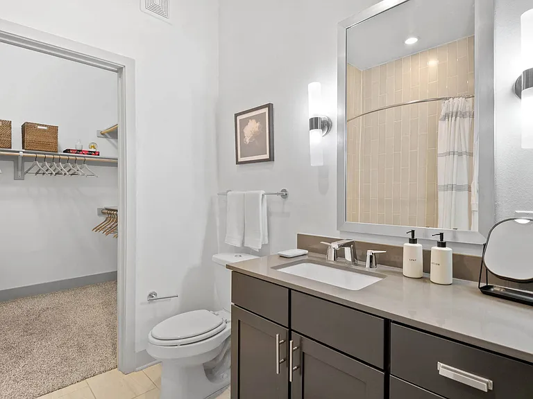 Spacious Bathroom at Abstract at Design District