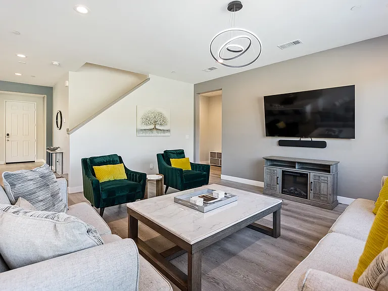 Zenchella features a comfortable and cozy living room!