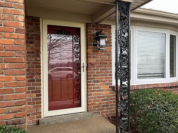 Front door with storm door
