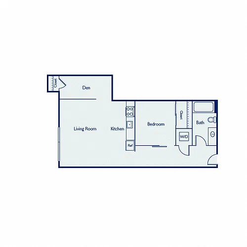 Floor plan A1G + den