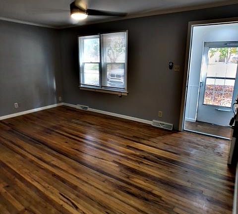 Living room with hardwood floors