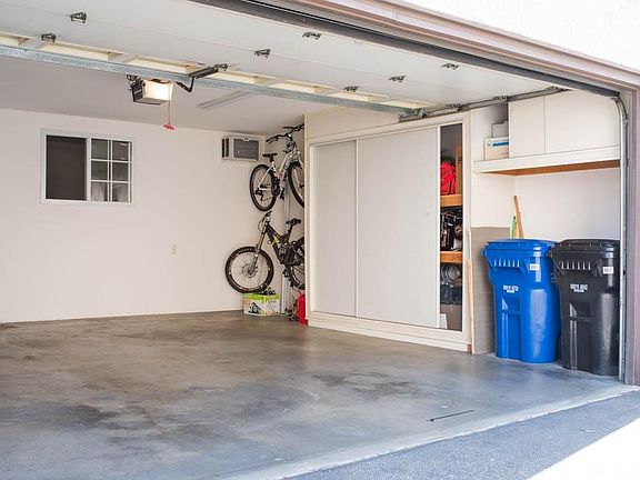 plenty of extra storage in the garage