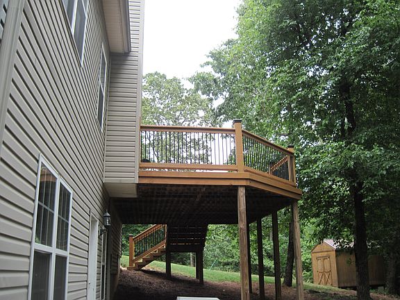 Huge back deck