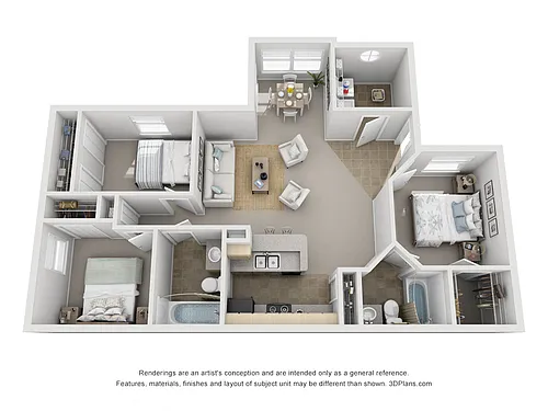 Floor plan 3 Bedroom