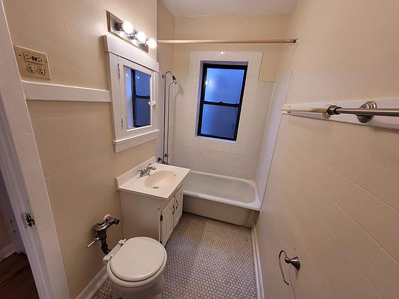 Bathroom, original floor tiling