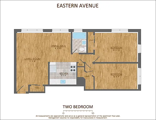 Floor plan Two Bedroom