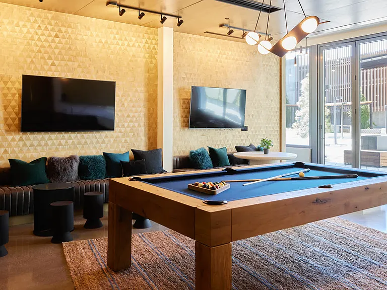 Resident Lounge with Pool Table