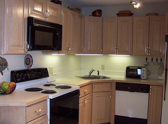 Decorative lighting accents kitchen