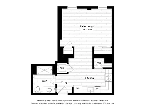 Floor plan Studio 301