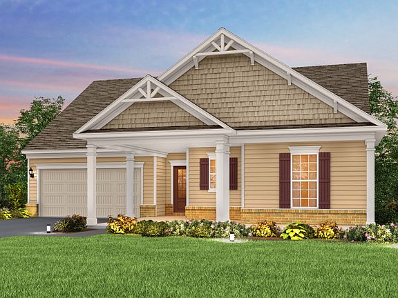 Bridgestone Exterior 5 w brick, siding, shakes, covered front porch and 2 car garage