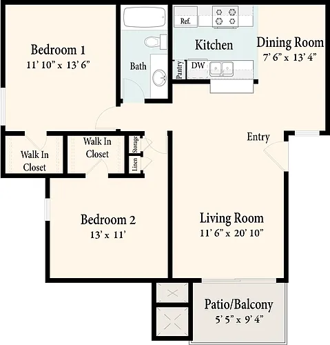 Floor plan The Sapphire - Downstairs